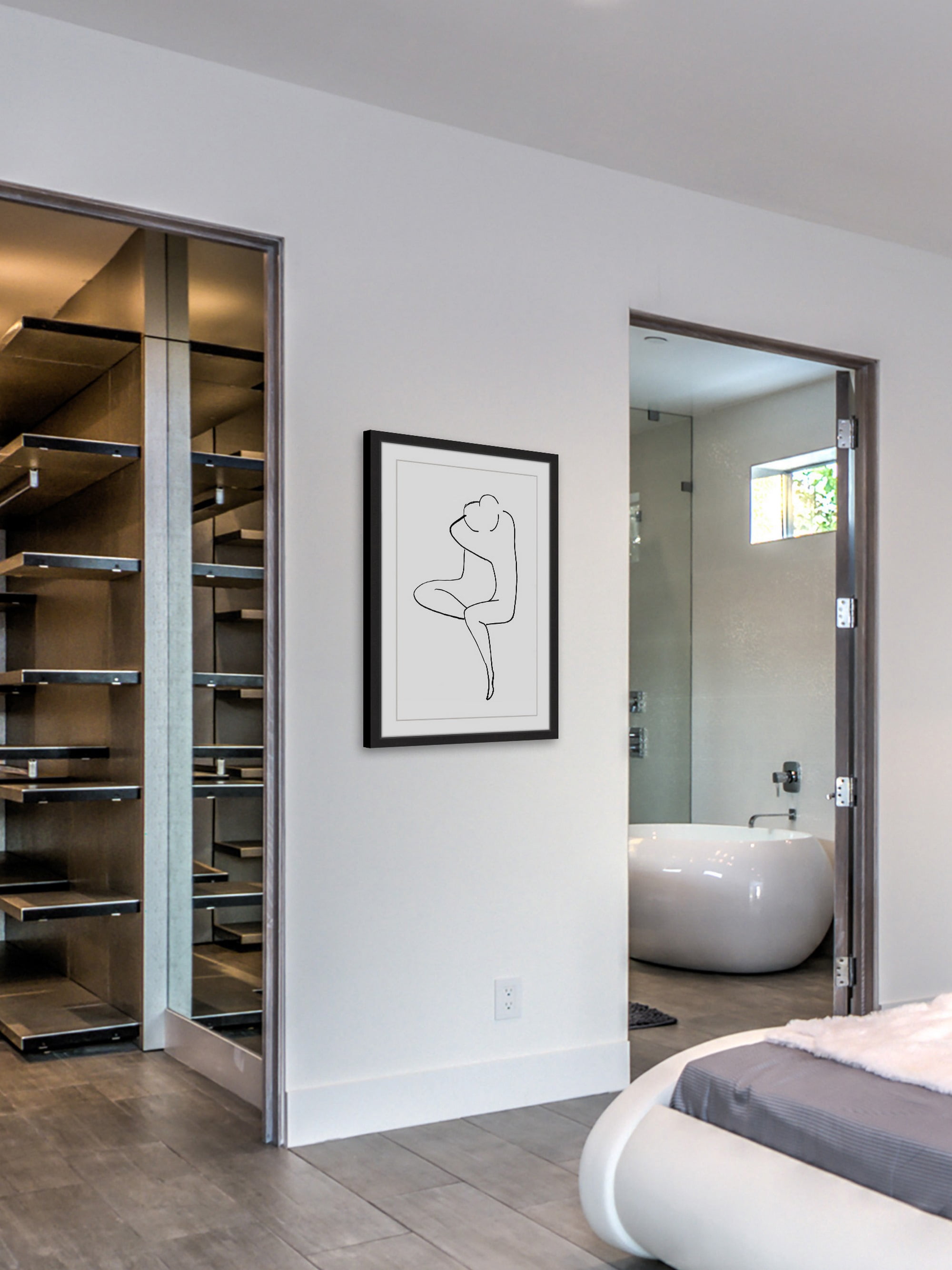 Marmont Hill One Flesh Framed Wall Art, 18" x 12"