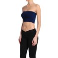 thumbnail image 4 of TheMoogan Women's Basic Layering Seamless Bra Crop Tube Top Bandeau Strapless Bralette, 4 of 7