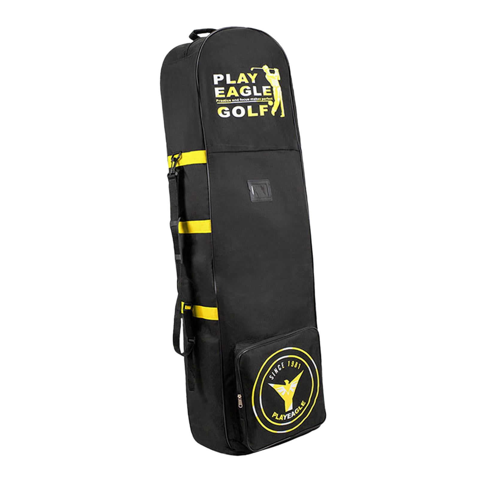 harayaa Airline Golf Travel Bag Golf Travel Cover Zipper Foldable Storage Bag Golf Clubs Yellow