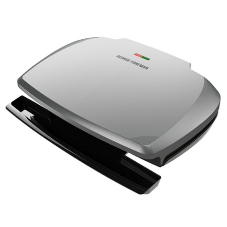 George Foreman 9-Serving Classic Plate Grill and Panini Press, Silver, (Best Commercial Panini Grill)