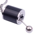 thumbnail image 3 of Becaristey Automobile Key Chain Metal Hanging Bags Smooth Keychain Gear Knob Gearshift Holder for Gearbox Practicing Keyring Supplies Black 1Set, 3 of 6