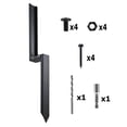 thumbnail image 2 of BotaniNest Fence Post High Strength Metal Fence Post Support Equipped With Nail Drill Bits Suitable For Garden Ground Posts For Repairing Damaged Or Broken Doors, 2 of 7