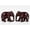 D-Brown, variant on Decorative Elephant Figurines for Home & Office Décor | Handcrafted Tabletop Showpiece for Living Room, Shelf & Gift Purpose (Brown)