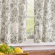 thumbnail image 3 of Cortinas para Ventana Jinchan Floral 45x115 cm Lino 2 Paneles Gris, 3 of 9