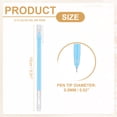 thumbnail image 2 of Uxcell 12 Pcs Colored Gel Pens, 0.5mm Fine Point Pastel Gel Pens High Light Ink for DIY Projects Painting Journaling Notebook Black Paper Drawing, 15cm Length Light Blue Ink, 2 of 6