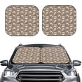 thumbnail image 2 of Goofa Raccoon Pattern 2 Piece Car Windshield Sun Shade Foldable | Front Windshield Shade for Sun, Heat and UV Rays | Sunshade for Car Front Window-Medium, 2 of 7