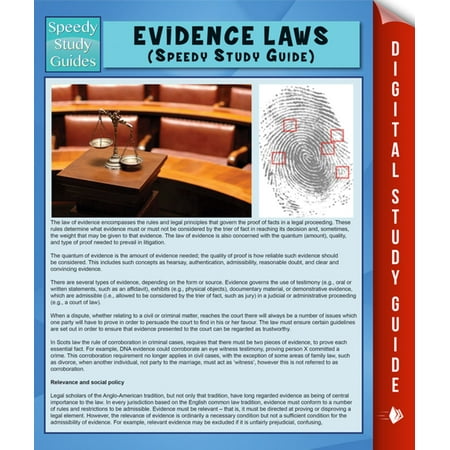 Evidence Laws (Speedy Study Guide) - eBook