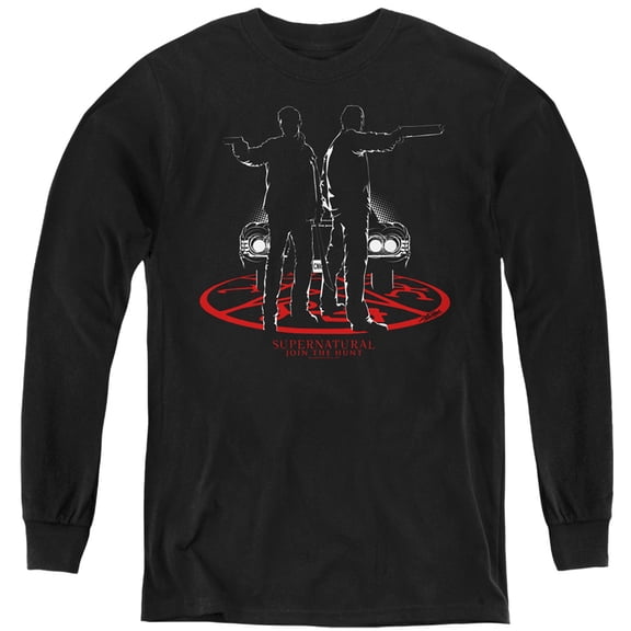 Supernatural - Silhouettes - Youth Long Sleeve Shirt - X-Large
