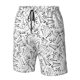 thumbnail image 4 of Fotbe Black White Music Trajes de Baño Estampados para Hombre, Shorts de Verano de Secado Rápido, Ropa de Playa, Bañadores-Large, 4 of 6