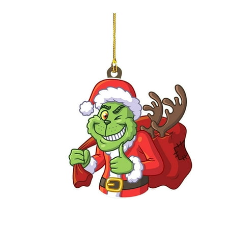 

DIY Various Industries For Christmas Tree Decoration Car Rearview Mirror Backpack Pendant Crafts Collection Kids Toys Gift