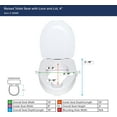 thumbnail image 2 of Vislone 2 Inches Extender Booster Elevated Raised Toilet Seat With Lid for Handicap & Elderly Bathroom Safety,Fits Most Elongated and Standard Toilets - White, 2 of 7