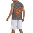 thumbnail image 2 of Naloa Mandala Basketball Jersey Reversible Men's Mesh Athletic Sports Shirts Training Practice S-4XLLarge, 2 of 6