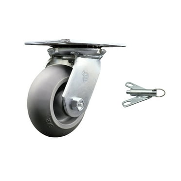 5 Inch Heavy Duty Thermoplastic Caster with Roller Bearing and Swivel Lock SCC