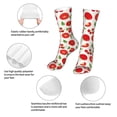 thumbnail image 3 of Cauagu Fresh Red Tomato Pattern Fun Novelty Crew Socks,Casual Athletic Socks Neutral Socks Cozy Crew Socks Christmas Gift, 3 of 7