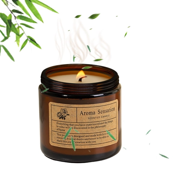 Damask Rose Candle Small Brown Minimalist Scented Candle Home Indoor Scented Hotel Scented Candle 80G, Candles And Candle Holders