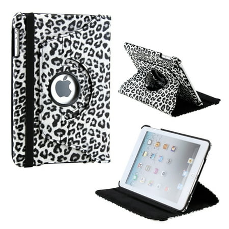 Leather Stand - 360 Degree Rotating PU Leather Case Smart Cover With Swivel Stand for Apple iPad Mini / Mini Retina / Mini 3 Case (Released 2014)