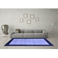 thumbnail image 3 of Ahgly Company Machine Washable Indoor Rectangle Oriental Blue Modern Area Rugs, 2' x 5', 3 of 4