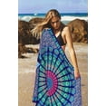 thumbnail image 2 of HAPPY BAY Women's Bikini Skirt Sarong Swimwear Swim Cover up Summer Wraps Swimsuit Beach Wrap Coverups for Women Beachwear One Size Mandala, Blue, 2 of 5