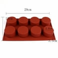 thumbnail image 5 of 8-Cavity Cylinder Silicone Molds, Cupcake Silicone Molds, Handmade Baking Molds for Dessert, Cake, Bread, Cupcake, Cheesecake, 5 of 5