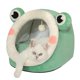 thumbnail image 1 of Cama Jiupety con forma de iglú de terciopelo, diseño de rana verde, para gato y perro, 1 of 6