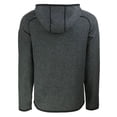 thumbnail image 3 of Men's Cutter & Buck  Heather Charcoal Green Bay Packers  Helmet Mainsail Sweater-Knit Full-Zip Hoodie, 3 of 3
