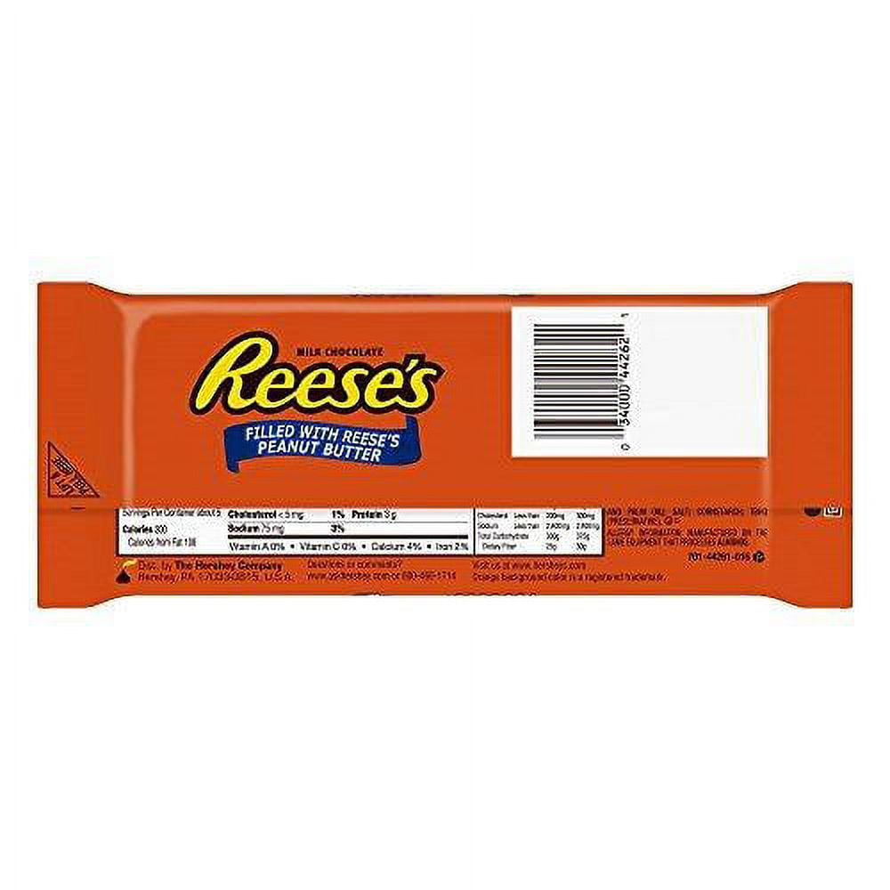 Reese's Giant Filled Peanut Butter Milk Chocolate Bars, 12 Count, 7.2 oz
