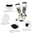 thumbnail image 3 of Sigee Black And White Rose for Socks for Men Women Socks Stocking Compression Socks, 3 of 6