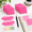 Fluorescent Rose Red-Fluorescent Color, variant on 800 Sheet Morandi Gray Morandi Color Transparent Sticky Note Set with Dual-Tip Marker