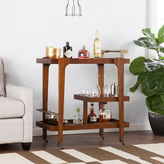 Holly And Martin Zhori Midcentury Modern Bar Cart Dark Holly And Martin Zhori Midcentury Modern Bar Cart Dark With Aged Br