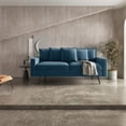 thumbnail image 5 of Pemberly Row 70" Square Arm Modern Velvet & Metal Sofa in Prussian Blue, 5 of 6