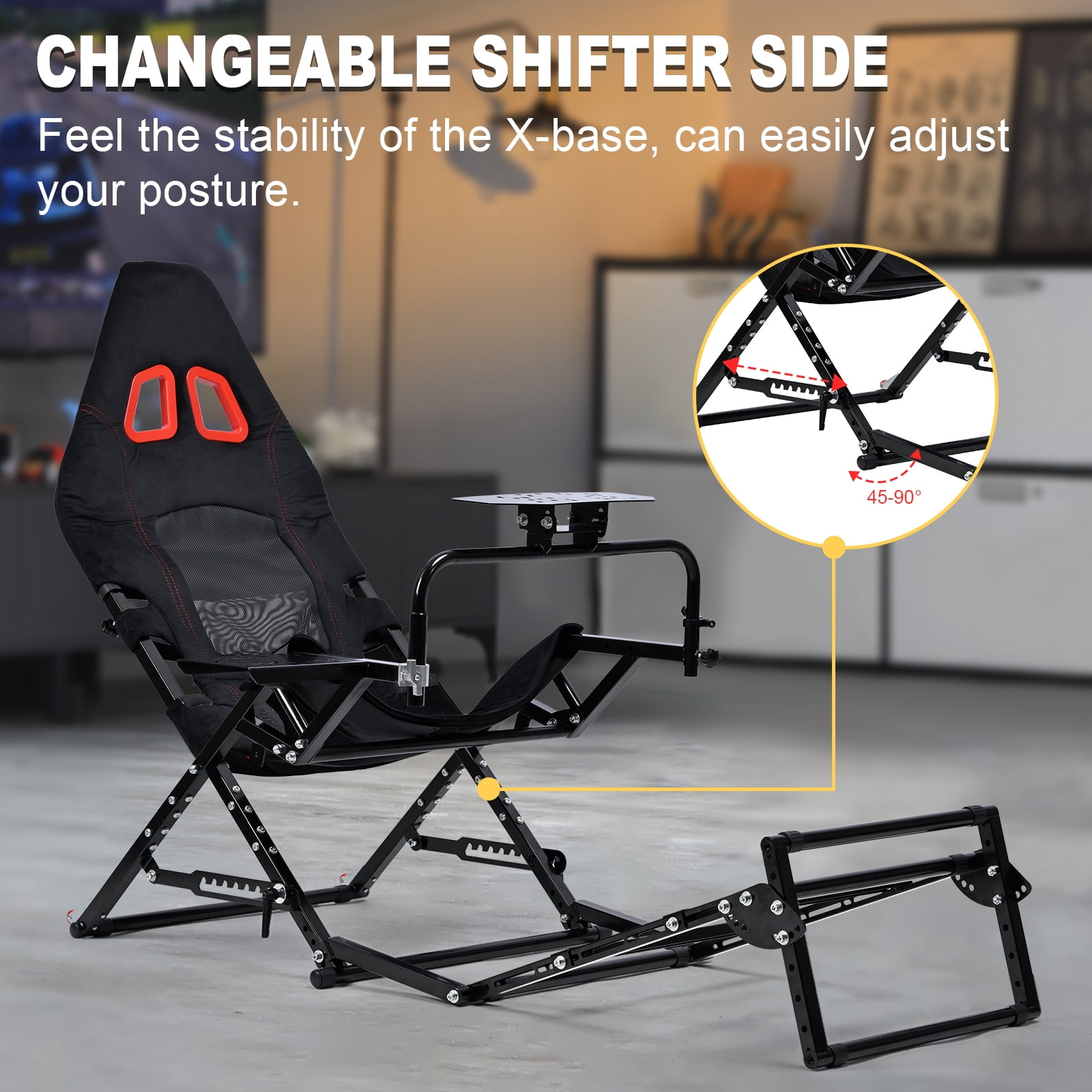Marada Foldable Racing Sim Marada Foldable Racing Simulator Cockpit Wheel Stand Philippines | Ubuy