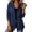 Navy, variant on Tqcoqu Women's Polka Dot Oversized Jacket, Lapel Zip Up Casual Waterproof Coat with Multiple Pockets,Women's,Size S-XXXL