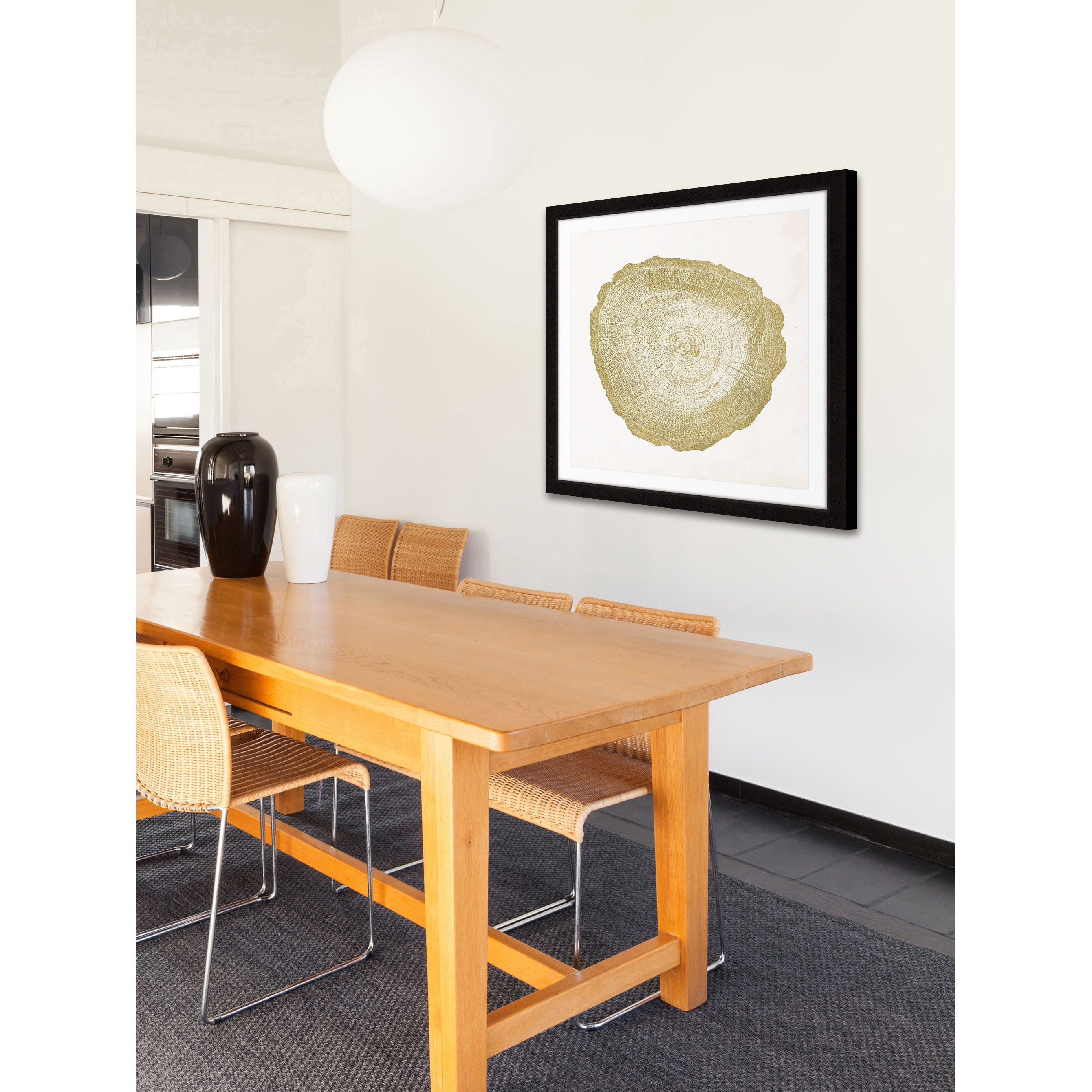 "Tree Ring IV" Framed Painting Print