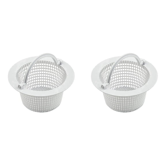 2X Wall Skimmer Basket with Handle Pool Filter Cleaner Handle, Swimming Net
