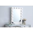 thumbnail image 2 of Décor Élégant MRE32432WH Brenda 24 par 32 Po. Miroir LED 5000K, Blanc, 2 of 4