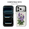 thumbnail image 5 of Purple Pansies And Foliage Leather Wallet Case for iPhone 14 Pro Max Wallet Case Card Holder Flip, 5 of 8