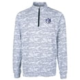 thumbnail image 2 of Men's Cutter & Buck Charcoal Saint Louis Billikens Big & Tall Traverse Camo Print Stretch Quarter-Zip Pullover Top, 2 of 3