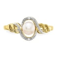 thumbnail image 5 of Primal Gold 10 Karat Yellow Gold Freshwater Cultured Pearl and Diamond Ring, 5 of 5