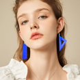 thumbnail image 2 of Boucles d'Oreilles Série Règle Triangle Mathématique et Bord Droit, 2 of 5