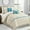 Blue, variant on Lanco Beige Blue Comforter Set Queen Size, 7 Piece , Microfiber Technique , All Season Bedding Set , Home Decor , Matching Pillows & Shams , Bedskirt