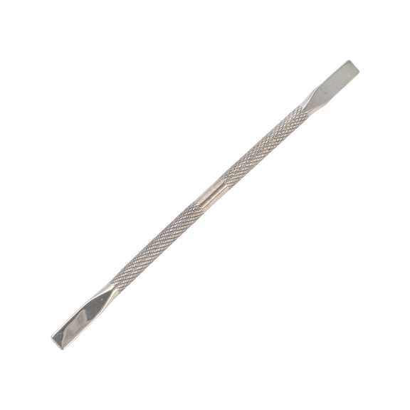 Unique Bargains Multi-function Double-side Cuticle Pusher 4.92 Length Silver Tone 1 Pc