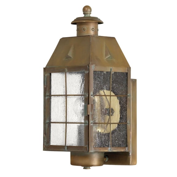 Hinkley Lighting H2370 Nantucket 13.5" Tall 1 Light Heritage Outdoor Wall Sconce - Brass