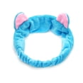 thumbnail image 1 of Banda para el cabello con lavado facial, banda para el cabello de franela de felpa para mujeres coreanas, banda para el cabello con orejas de conejo y cuernos de gato para maquillaje estéreo, 1 of 4