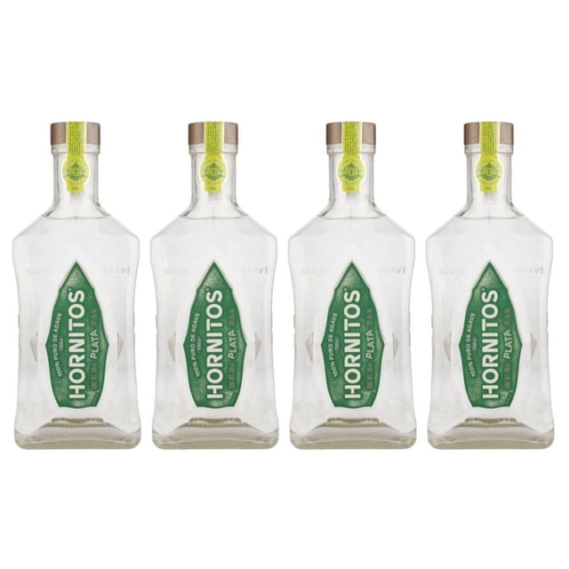Pack de 4 Tequila Sauza Hornitos Plata 1 L Plata