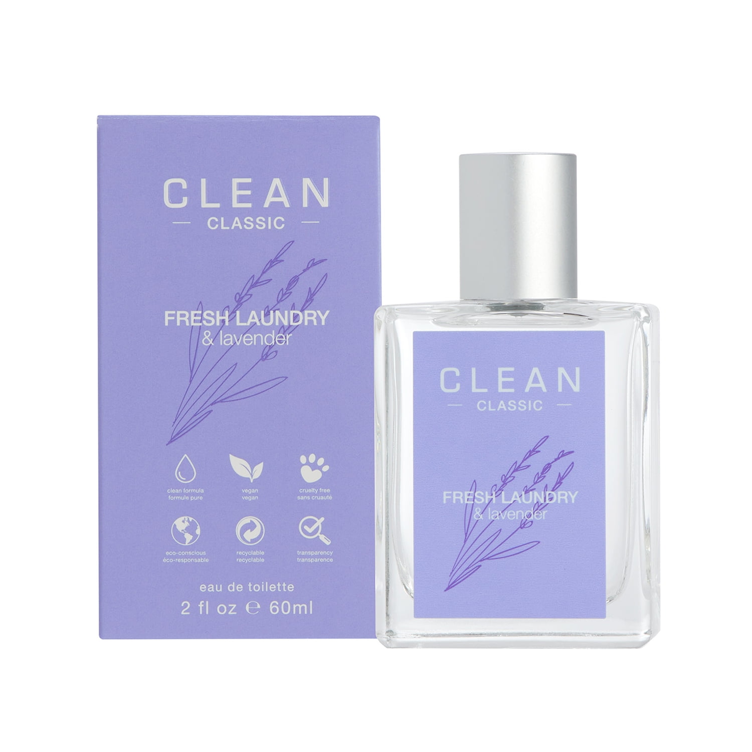 Clean Fresh Laundry and Lavender Eau de Toilette, Perfume for