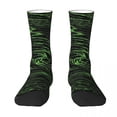 thumbnail image 3 of Shallow Water Socks Green Vortex Print Trendy Stockings Breathable Outdoor Socks Spring G, 3 of 7