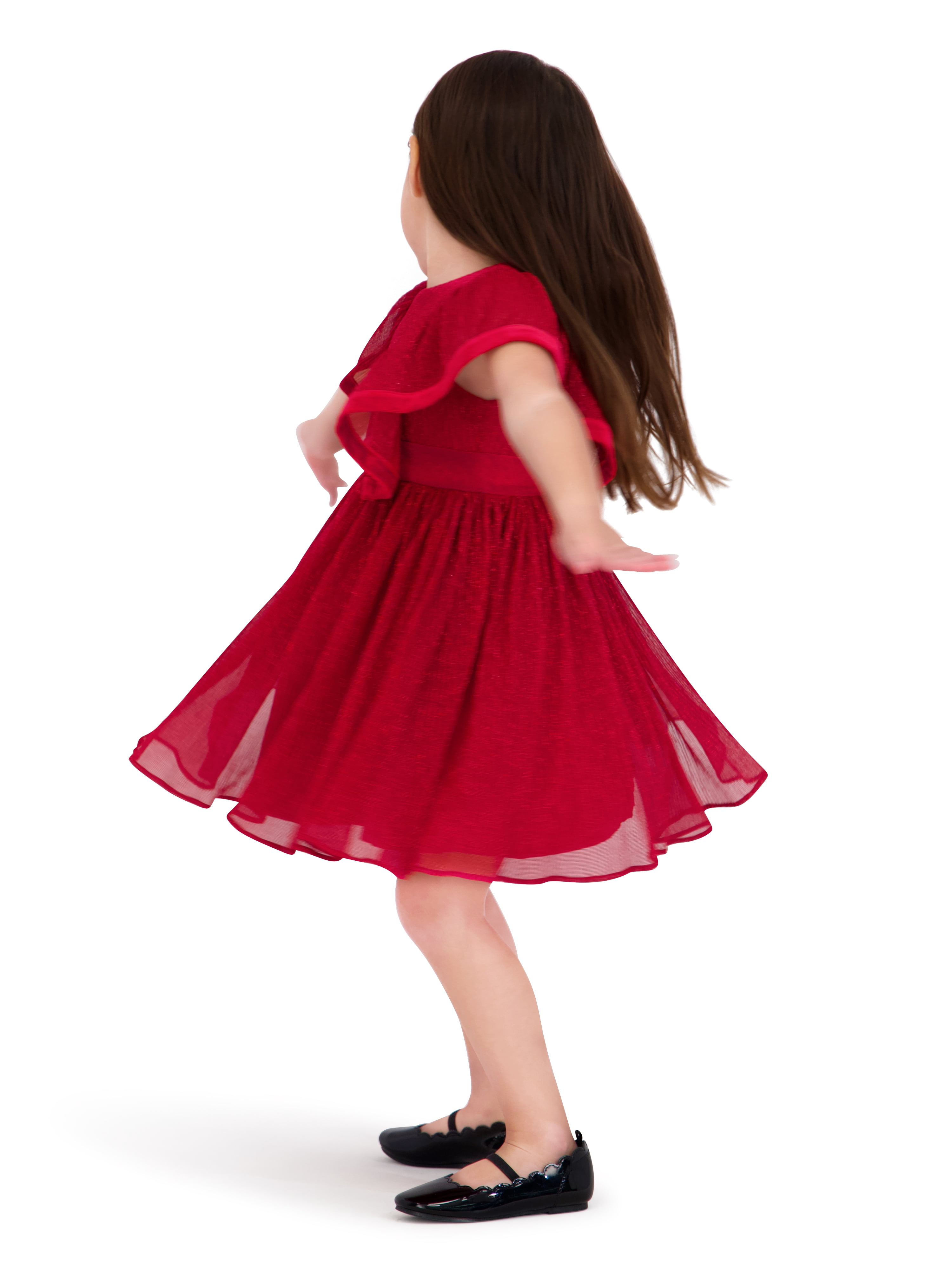 Kensie Girl Metallic Pleated Dress, Sizes 12 Months-3T