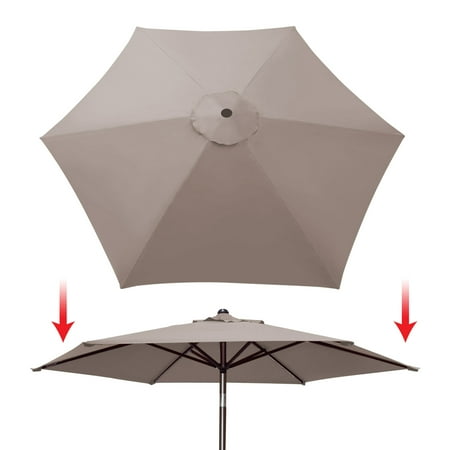 Must Have Sunrise 8 2ft 6 Ribs Outdoor Patio Umbrella Cover Canopy Replacement Top Taupe Only Frame Not Included From Amouage Accuweather Must Have Sunrise 8 2ft 6 Ribs Outdoor, Patio Umbrella Replacement Cover