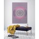 thumbnail image 2 of Tapiz de mandala rosa y blanco para colgar en la pared, manta de playa de algodón indio, tapices hippies, decoración bohemia, ropa de cama bohemia, colcha doble, 2 of 5
