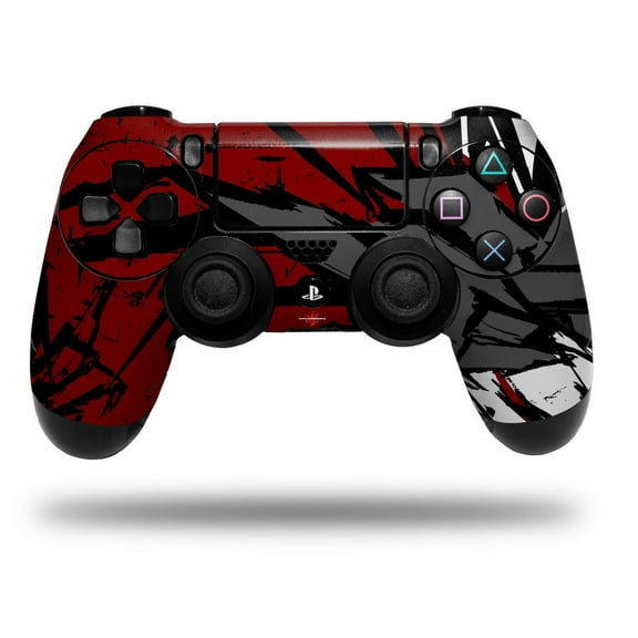 Skin for Sony PS4 Dualshock Controller PlayStation 4 Original Slim and Pro Baja 0040 Red Dark (CONTROLLER NOT INCLUDED)